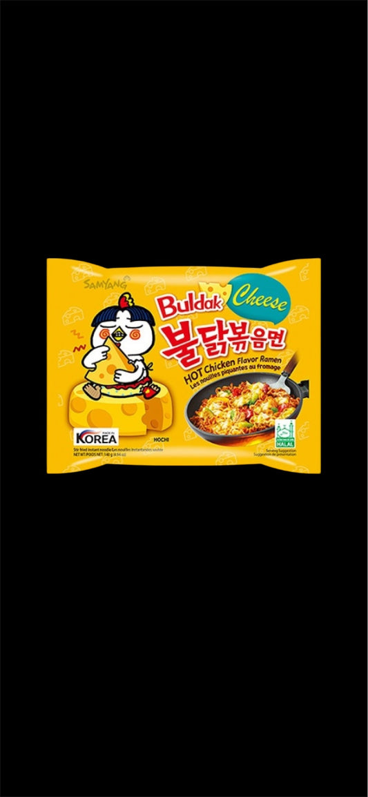 Buldak Ramen Noodles Hot
Chicken Cheese, 140g